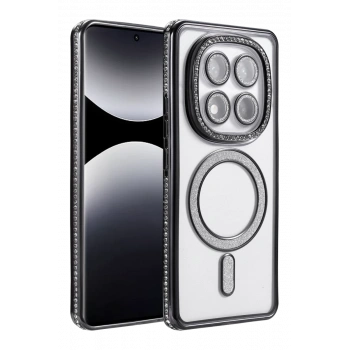 Xiaomi Redmi Note 14 Pro 5G Joke Simli Magneticsafe Kılıf - Siyah