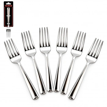 Sade Yemek Çatalı (6lı)