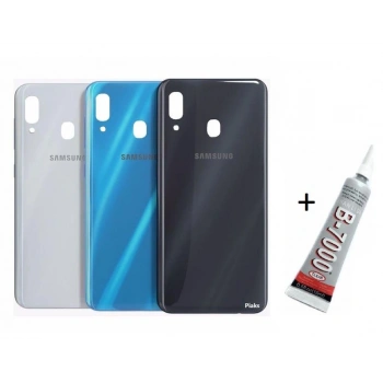 SAMSUNG A20 Arka Batarya Pil Kapağı SİYAH (B7000 1