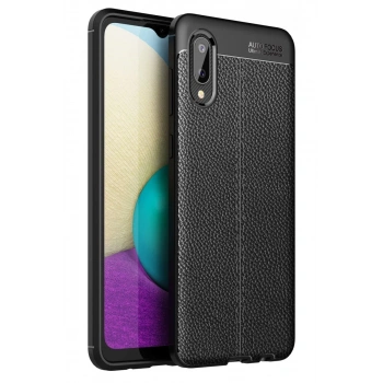 Samsung Galaxy A02 Uyumlu Kılıf Auto Focus Kapak - Siyah