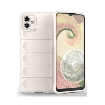 Samsung Galaxy A04 Uyumlu Kılıf Optimum Silikon - Krem
