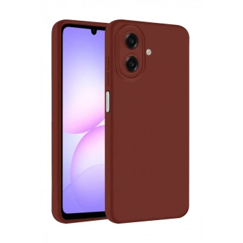 Samsung Galaxy A07 4G Uyumlu First Silikon - Bordo