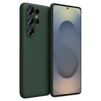 Samsung Galaxy S26 Ultra First Silikon - Koyu Yeşil
