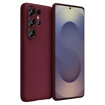 Samsung Galaxy S26 Ultra Uyumlu First Silikon - Bordo