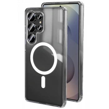 Samsung Galaxy S26 Ultra Uyumlu Magneticsafe Şeffaf Silikon - Şeffaf