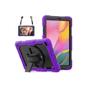 Samsung Galaxy T510 Tab A 10.1 Kılıf Pars Tablet Kapak - Mor