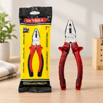 Saplı Pense 180 mm (7) Kırmızı Şeffaf