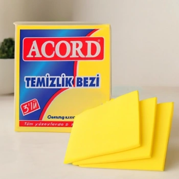 Sarı Mikrofiber Temizlik Bezi (3 Adet)