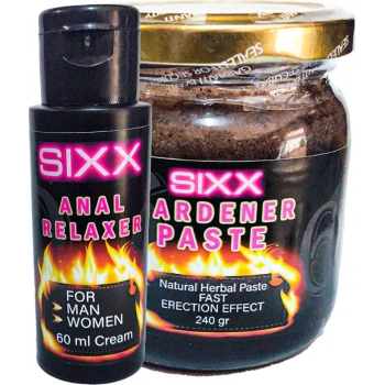 Sixx An.al Relaxer Gel 60 ml + Herbal Paste 240 gr