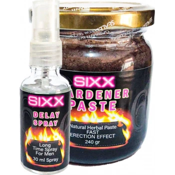 Sıxx DELAY30 Mlsprey + Erkeklere Ekstradestek Özel PERFORMANSMACUNU240 gr