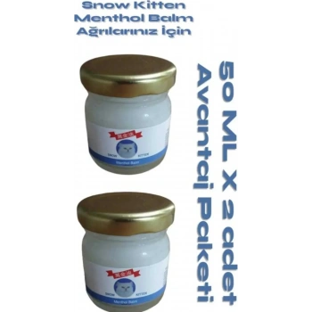 Snow Kitten Menthol Aromalı Masaj Kremi 50 ml 2 Adet
