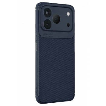 Tecno Spark 50 4G Auto Focus Karbon Kapak - Lacivert