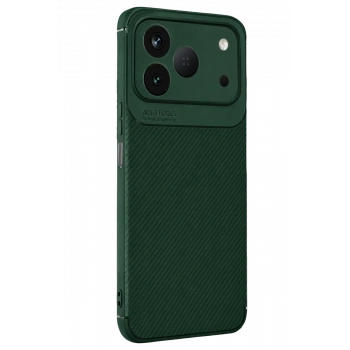 Tecno Spark 50 4G Auto Focus Karbon Kapak - Yeşil