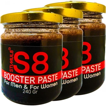 Stımul8 (S8) 3 Adet Paste Erkeklere Ekstradestek Özel Macun 240 gr