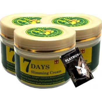 Süper 7 Days 3X100 ml Ginger Miracle Slimming Cream +1 Ad Jel ile