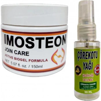 Süper Imosteon Bakım Kremi 150 ml + Çörek Otu Yağı ile 30 ml
