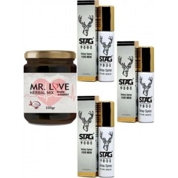 Süper Mrlove Ginsengli 250 gr ve Spray 3 Adet 1 gr