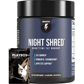 Süper Night Shred Nighttime Fat Burner 60 Caps + 1 Hediyeli Jel