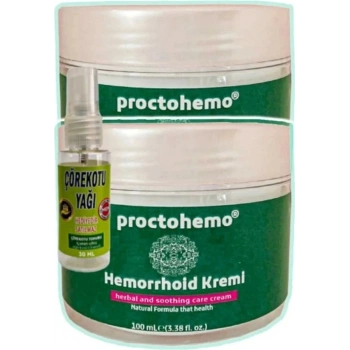 Süper Proctohemo Krem 100 ml x 2 Adet + Çörek Otu Yağı 30 ml