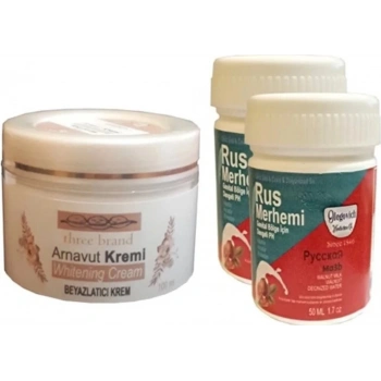 Süper Three Brand Arnavut Kremi + Rus Merhemi 50 ml