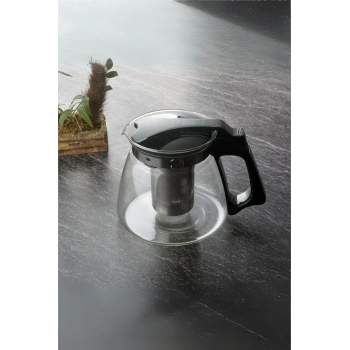 Süzgeçli Cam Demlik 1100 ml