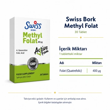 Swiss Bork Methyl Folat 30 Tablet