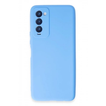 Tecno Camon 18 Uyumlu Kılıf First Silikon - Mavi