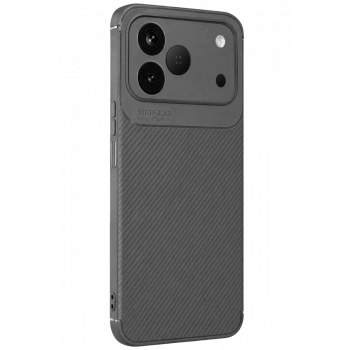 Tecno Spark 50 4G Uyumlu Auto Focus Karbon Kapak - Gri
