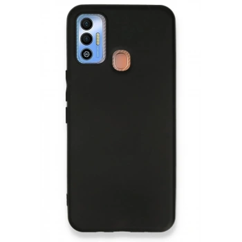 Tecno Spark 7T Uyumlu Kılıf First Silikon - Siyah