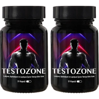 Testozone 2 Kutu Erkeklere Özel L-Argininli Lepidyumlu 21LI Formül