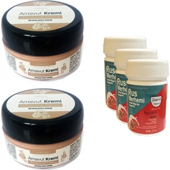 Three Brand Arnavut Kremi 2 Adet + Rus Merhemi 50 ml 3 Adet
