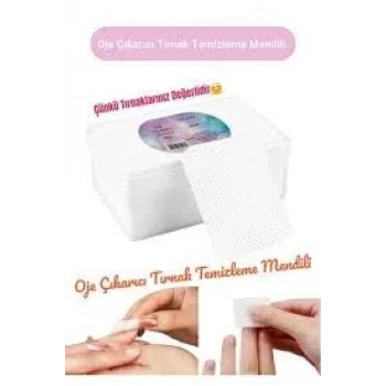 Tüysüz Ped Tırnak Temizleme Mendili