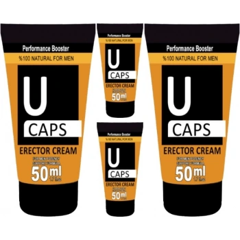 U Caps Cream 4 Adet 50 ml Erkeklere Krem