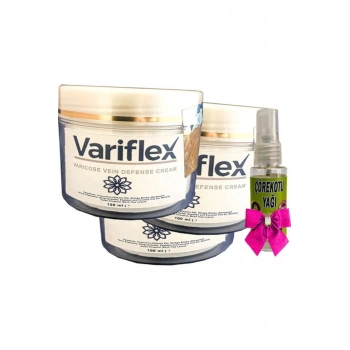 Variflex Krem 100 ml x 3 adet + ve Çörek Otu Yağı 30 ml