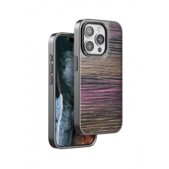 Venco Apple iPhone 15 Pro Uyumlu Wave Kapak - Pembe