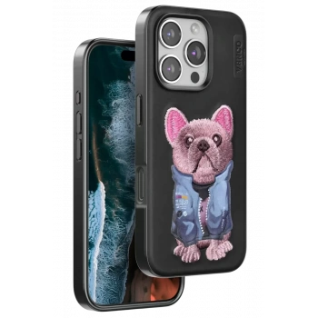Venco Apple iPhone 16 Pro Max Uyumlu Cute Desenli Kapak - Siyah