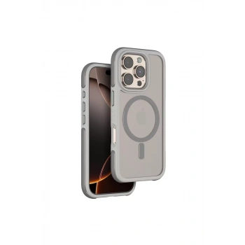 Venco Apple iPhone 16 Pro Max Uyumlu Orbit Magsafe Kapak - Titan Gri