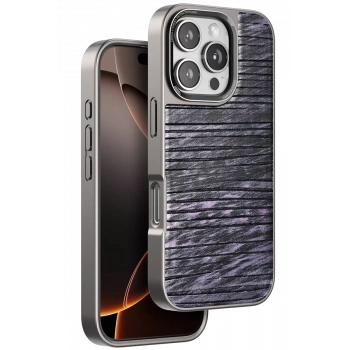 Venco Apple iPhone 16 Pro Max Uyumlu Wave Kapak - Derin Mor