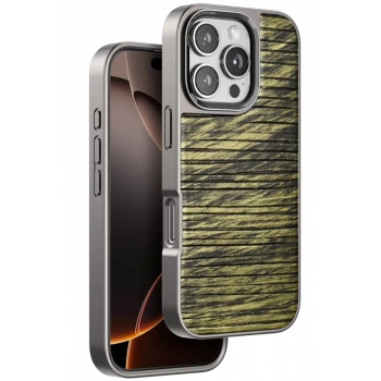 Venco Apple iPhone 16 Pro Uyumlu Wave Kapak - Koyu Kahve