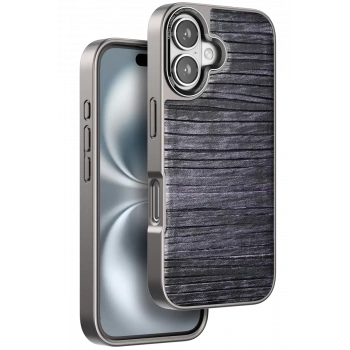 Venco Apple iPhone 16 Uyumlu Wave Kapak - Derin Mor