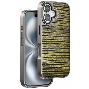Venco Apple iPhone 16 Uyumlu Wave Kapak - Koyu Kahve