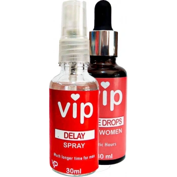 Vip Erkeklere Delayspray + Vip Bayan Cinseluyarıcıdamla