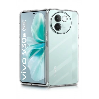 Vivo V30e Uyumlu Kılıf Lüx Şeffaf Silikon