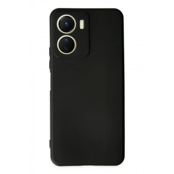 Vivo Y16 Uyumlu Kılıf First Silikon - Siyah