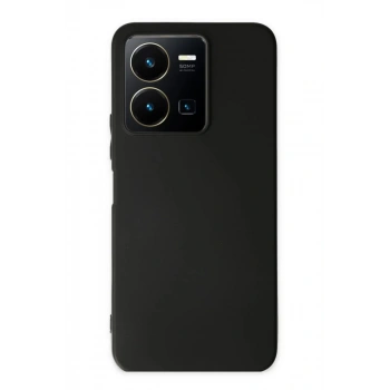 Vivo Y35 Uyumlu Kılıf First Silikon - Siyah