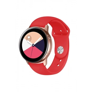 Watch 22mm Uyumlu Klasik Kordon - Kırmızı