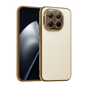 Xiaomi Mi 15 Uyumlu Lensli Silikon - Gold