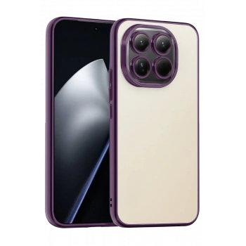 Xiaomi Mi 15 Uyumlu Lensli Silikon - Mor