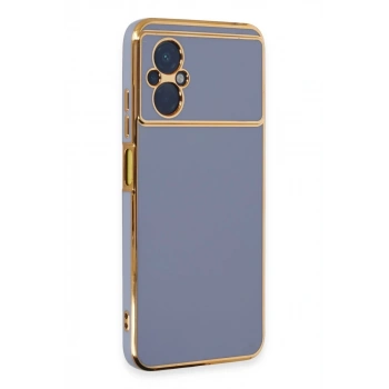Xiaomi Poco M5 Uyumlu Kılıf Volet Silikon - Mavi