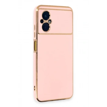 Xiaomi Poco M5 Uyumlu Kılıf Volet Silikon - Pembe